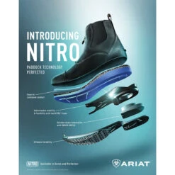Ariat Men's Devon Nitro Paddock Boot -Equestrian Clothing Store 10027185 poster ariat mens nitro.paddock construction