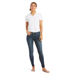Ariat Women's Halo Denim Full Seat Breech -Equestrian Clothing Store 10035312 Ariat wms halo.denim .fs .breech marine 1