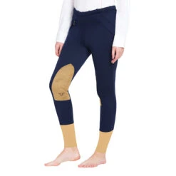 TuffRider Ladies Unifleece Pull-On Winter Breeches -Equestrian Clothing Store 10054 92 NVY 1