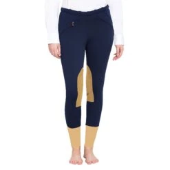 TuffRider Ladies Unifleece Pull-On Winter Breeches -Equestrian Clothing Store 10054 92 NVY 2