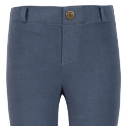 TuffRider Children's Starter Lowrise Pull-On Knee Patch Breeches -Equestrian Clothing Store 100567 479 35 denim 5