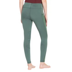 TuffRider Ladies Minerva EquiCool Tights 34 TuffRider Ladies Minerva EquiCool Tights -Equestrian Clothing Store 100968 dkgrn 3