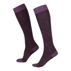 Kerrits Winter Whinnies Wool Socks -Equestrian Clothing Store 30473 WinterWinniesWoolSock Raisin