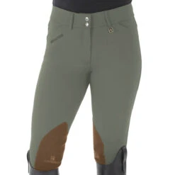 Romfh Ladies Sarafina Euro Seat Knee Patch Breeches -Equestrian Clothing Store 468455 ERS Romfh.Ladies.Sarafina.Euro .Seat .KneePatch.Breech Classic.Desert.Sage