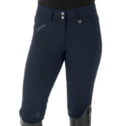 Romfh Ladies Sarafina Euro Seat Knee Patch Breeches -Equestrian Clothing Store 468455 ERS Romfh.Ladies.Sarafina.Euro .Seat .KneePatch.Breech Dark.Navy