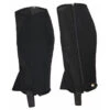 TuffRider Children's Airflow Synthetic Half Chaps -Equestrian Clothing Store 5241 tr childs.airflow.hc .black front