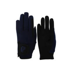TuffRider Children's Performance Riding Gloves 12 TuffRider Children's Performance Riding Gloves -Equestrian Clothing Store 9215 tf kids.perf .glvs navy front