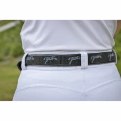Penelope Pearlog Belt -Equestrian Clothing Store 9600140 French.Eq Penelope Pearlog.Belt Black.Grey .3