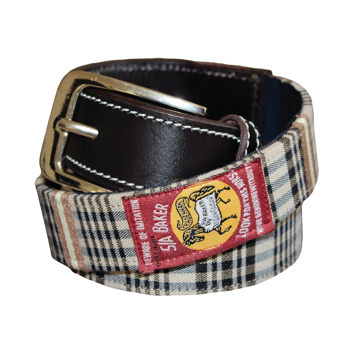 Baker Ladies Classic Plaid Belt 3 Baker Ladies Classic Plaid Belt