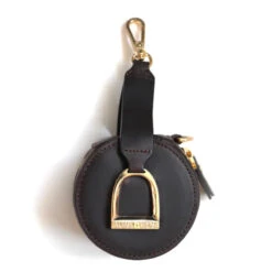Oakbark & Chrome Stirrup Accessory Keeper -Equestrian Clothing Store AK HAV 001 oakbarkandchrome.stirrupaccessory.havana2