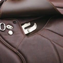 Bates Caprilli Close Contact+ Saddle With HART -Equestrian Clothing Store B CAPCC stirrupbar Cbrn