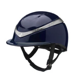 Charles Owen Halo With MIPS - Custom Helmet -Equestrian Clothing Store Charles.Owen Halo Midnight.Gloss .Platinum