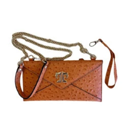 Tucker Tweed Cor De Star Clutch -Equestrian Clothing Store Cor.De .Star .Clutch Tucker.Tweed Brown.Ostrich.2