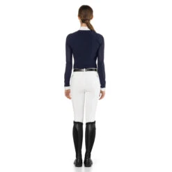 EGO 7 Women's Teresa Long Sleeve Show Shirt -Equestrian Clothing Store EGO7 Teresa.LS Navy Back