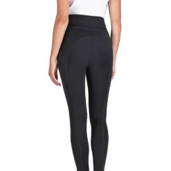 Equiline Women's Cerink Knee Grip Riding Leggings -Equestrian Clothing Store EQLine ES123 N09050 006 Black Back