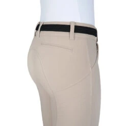 Equiline Women's X Shape Knee Grip Breech -Equestrian Clothing Store EQline 181 N08674 XShapeKG Beige Closeup