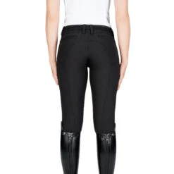 Equiline Women's X Shape Knee Grip Breech -Equestrian Clothing Store EQline 181 N08674 XShapeKG Black Back