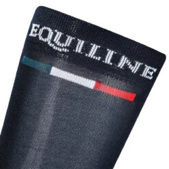Equiline Silver Plus Light Sock -Equestrian Clothing Store EQline 181 T11203 002 Blue Logo