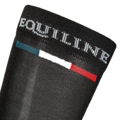 Equiline Silver Plus Light Sock -Equestrian Clothing Store EQline 181 T11203 006 Black Logo