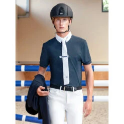 Equiline Men's CeliraC Competition Polo 10 Equiline Men's CeliraC Competition Polo -Equestrian Clothing Store EQline H00540 CeliraC Blue IRL