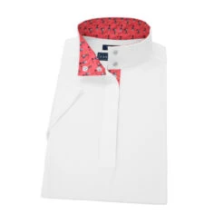 Essex Classics Ladies "Roosters" Talent Yarn Straight Collar Short Sleeve Show Shirt 12 Essex Classics Ladies "Roosters" Talent Yarn Straight Collar Short Sleeve Show Shirt -Equestrian Clothing Store ESS35W2 00