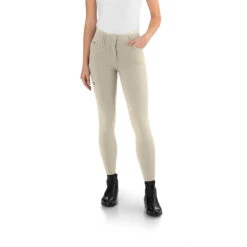 Ego 7 Women's Jumping CA Knee Patch Breech -Equestrian Clothing Store Ego7 Jumping.CA .Breech Beige Front.2