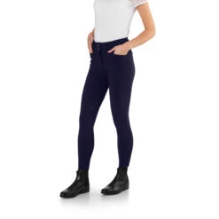 Ego 7 Women's Jumping CA Knee Patch Breech -Equestrian Clothing Store Ego7 Jumping.CA .Breech Navy Front.3