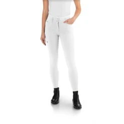 Ego 7 Women's Jumping CA Knee Patch Breech -Equestrian Clothing Store Ego7 Jumping.CA .Breeches White Front