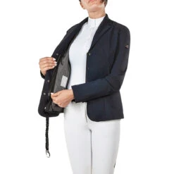 Equiline Airbag Compatible Show Coat -Equestrian Clothing Store Equiline 181 M08716 002 Airbag.Compatible.Show .Coat Blue 02