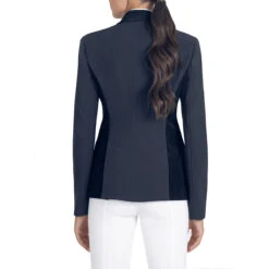 Equiline Eline Women's B-Move Light Show Coat -Equestrian Clothing Store Equiline Eline.B.Move .Light .Show .Coat Blue Back