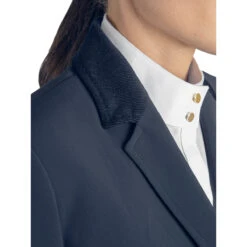 Equiline Eline Women's B-Move Light Show Coat -Equestrian Clothing Store Equiline Eline.B.Move .Light .Show .Coat Blue Collar