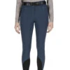 Equiline Women's EricieK B-Move Light UV Protection Knee Patch Breeches -Equestrian Clothing Store Equiline EricieK B Move UV.Protection Light.KP .Breeches Diplomatic.Blue 01