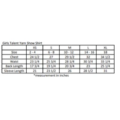 Essex Classics Girls "Lions" Talent Yarn Wrap Collar Long Sleeve Show Shirt -Equestrian Clothing Store Essex.Classics Girls Show.Shirt SizeChart 00 fbcc341b 0ea0 4c72 8268 dd0ecf81eb03