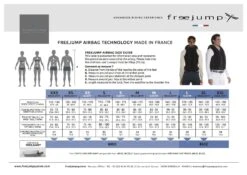 Freejump Airbag Vest -Equestrian Clothing Store Freejumpsizechart