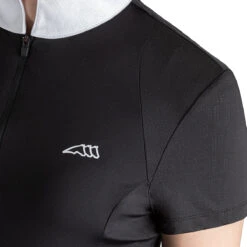 Equiline Women's CellaC Competition Polo Shirt -Equestrian Clothing Store H00870 EQline CellaC Black Detail