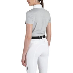Equiline Women's ClaraC Competition Polo Shirt -Equestrian Clothing Store H00871 EQline ClaraC Ice Back