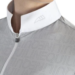 Equiline Women's ClaraC Competition Polo Shirt -Equestrian Clothing Store H00871 EQline ClaraC Ice Detail