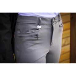 Jump'in Unisex Junior Sacha Breeches -Equestrian Clothing Store Jump.In Unisex.Junior.Sacha .Breeches Grey Pocket