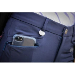 Jump'in Unisex Junior Sacha Breeches -Equestrian Clothing Store Jump.In Unisex.Junior.Sacha .Breeches Navy Front.Pocket