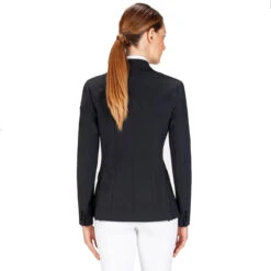 Equiline Women's Hayley Hunter Show Coat In X-Cool Evo -Equestrian Clothing Store M00874 EQuiline Hayley.Hunter Black Back
