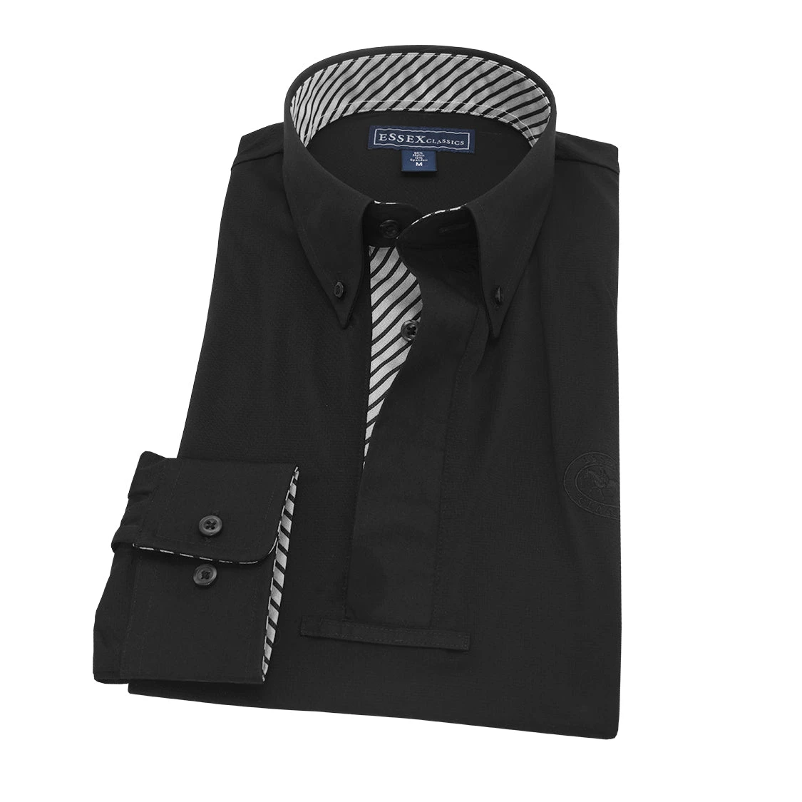 Essex Classics Men's Pencil Stripe “Dusk” Black Jumper Performance Show Shirt 3 Essex Classics Men's Pencil Stripe “Dusk” Black Jumper Performance Show Shirt