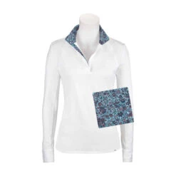 RJ Classics Maddie Jr. 37.5 Show Shirt -Equestrian Clothing Store Maddie MD500JJ Blue Paisley swatch