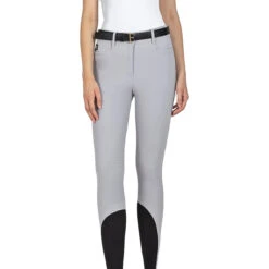Equiline Women's Ernae B-Move High-Waist Full Grip Breeches -Equestrian Clothing Store N08984 024 Equiline Ernae High.Waist Full.Grip .Breeches B Move Ice 02