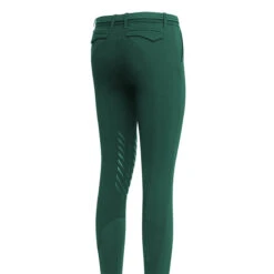 Equiline Women's CrendaK B-Move Knee Grip Breeches -Equestrian Clothing Store N09023 Crendak Equiline KP.B Move.Breeches Green.Pepper 02