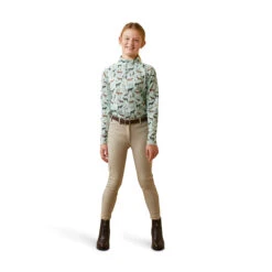 Ariat Youth Sunstopper 2.0 1/4 Zip Baselayer -Equestrian Clothing Store S23 YTH ENGL 10043605 full