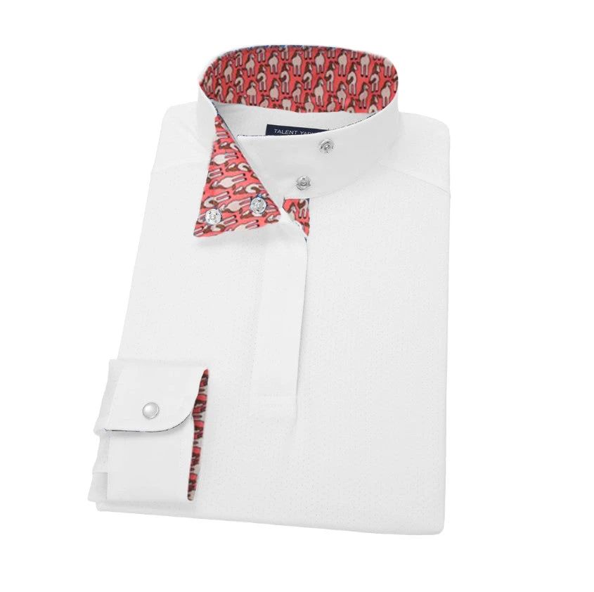 Essex Classics Girls "Looking Back" Talent Yarn Wrap Collar Long Sleeve Show Shirt 3 Essex Classics Girls "Looking Back" Talent Yarn Wrap Collar Long Sleeve Show Shirt