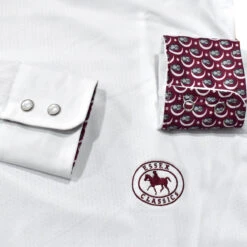 Essex Classics Ladies "Owls" Talent Yarn Wrap Collar Long Sleeve Show Shirt 17 Essex Classics Ladies "Owls" Talent Yarn Wrap Collar Long Sleeve Show Shirt -Equestrian Clothing Store SRL44 W2 01