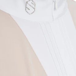 Samshield Women's Clarisse Short Sleeve Show Shirt -Equestrian Clothing Store Samshield Clarisse Powder.Pink Front Detail