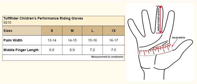 TuffRider Children's Performance Riding Gloves 10 TuffRider Children's Performance Riding Gloves - Image 8