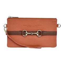 Tucker Tweed Equestrian Wellington Wristlet 41 Tucker Tweed Equestrian Wellington Wristlet -Equestrian Clothing Store TT WW TC.SB Terracotta.Saddle.Brown